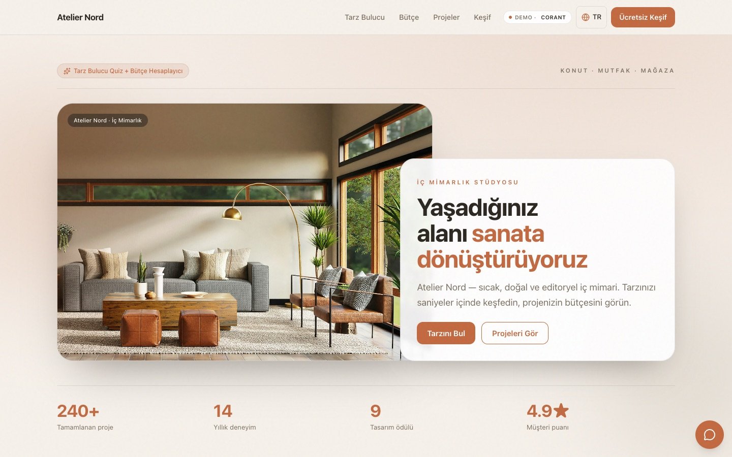 Atelier Nord — canlı demonun ekran görüntüsü